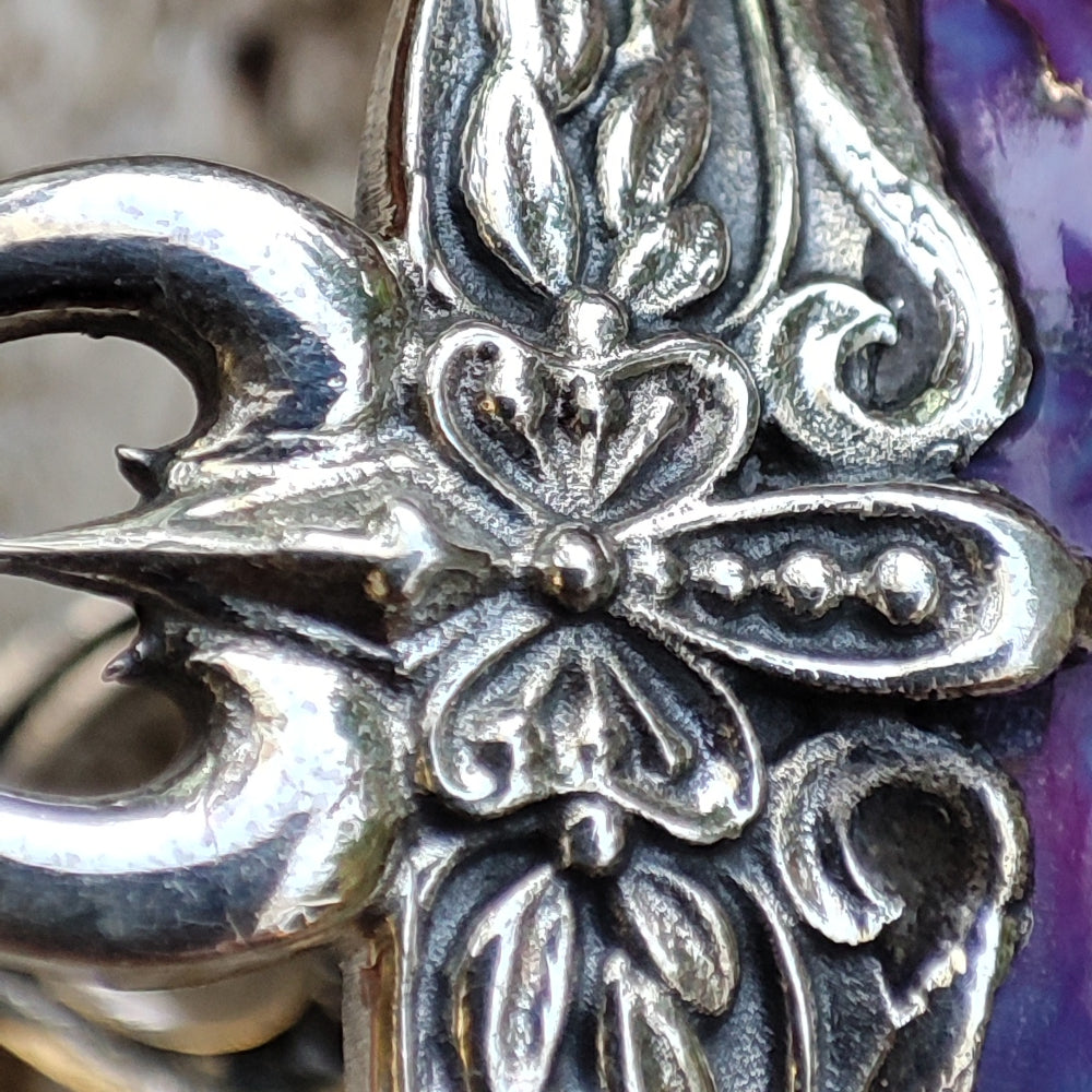 Anello etnico in argento 925 con pietra - GYARAM
