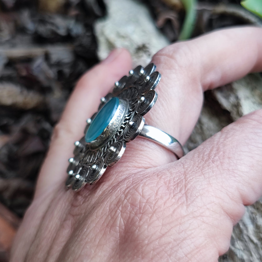 Anello con pietra in argento 925 - IMALIA