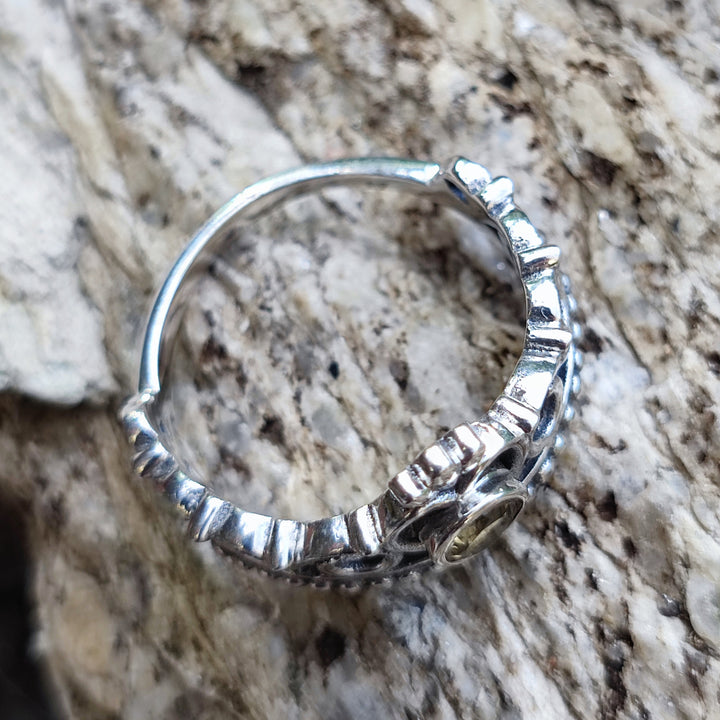 Anello con pietra in argento 925 - KARIYA