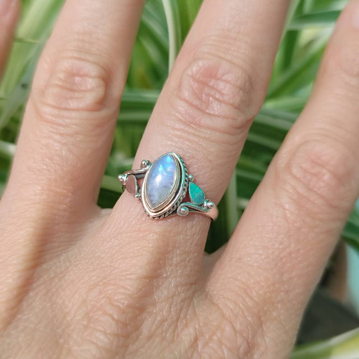 Anello in argento 925 con pietra - KHURA