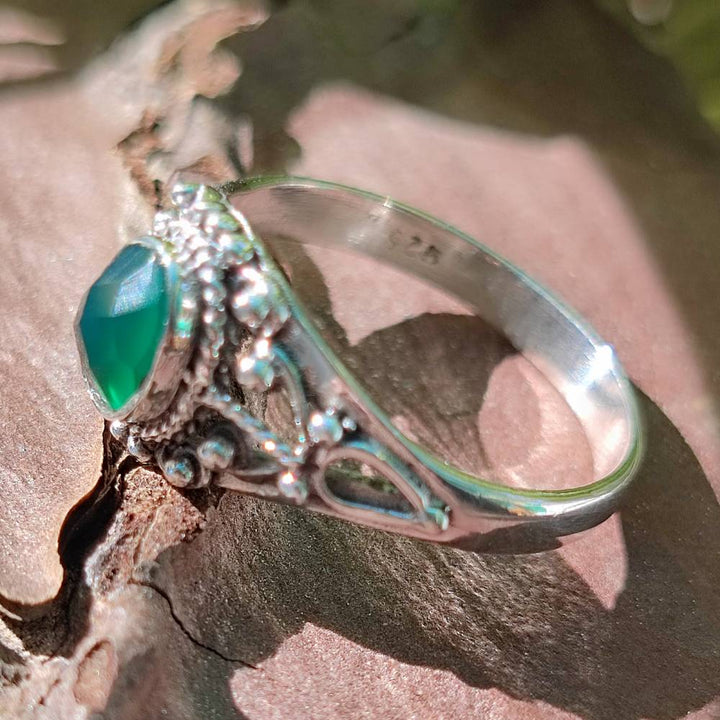 Anello in argento 925 con pietra - LALITESH
