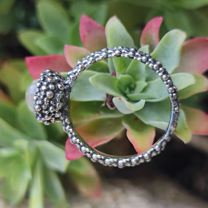 Anello artigianale con pietra in argento 925 - MALASAR