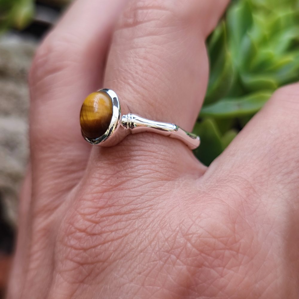 Anello in argento 925 con pietra - MUCHU