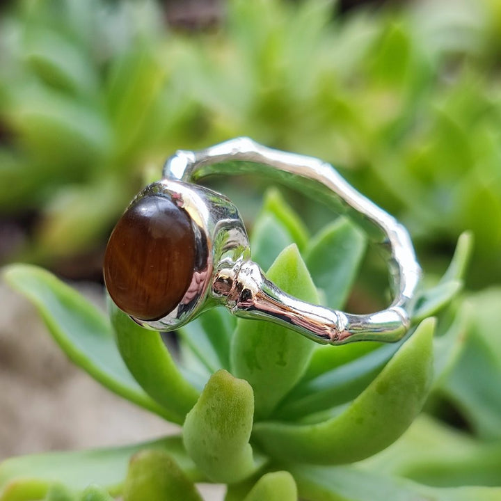 Anello in argento 925 con pietra - MUCHU