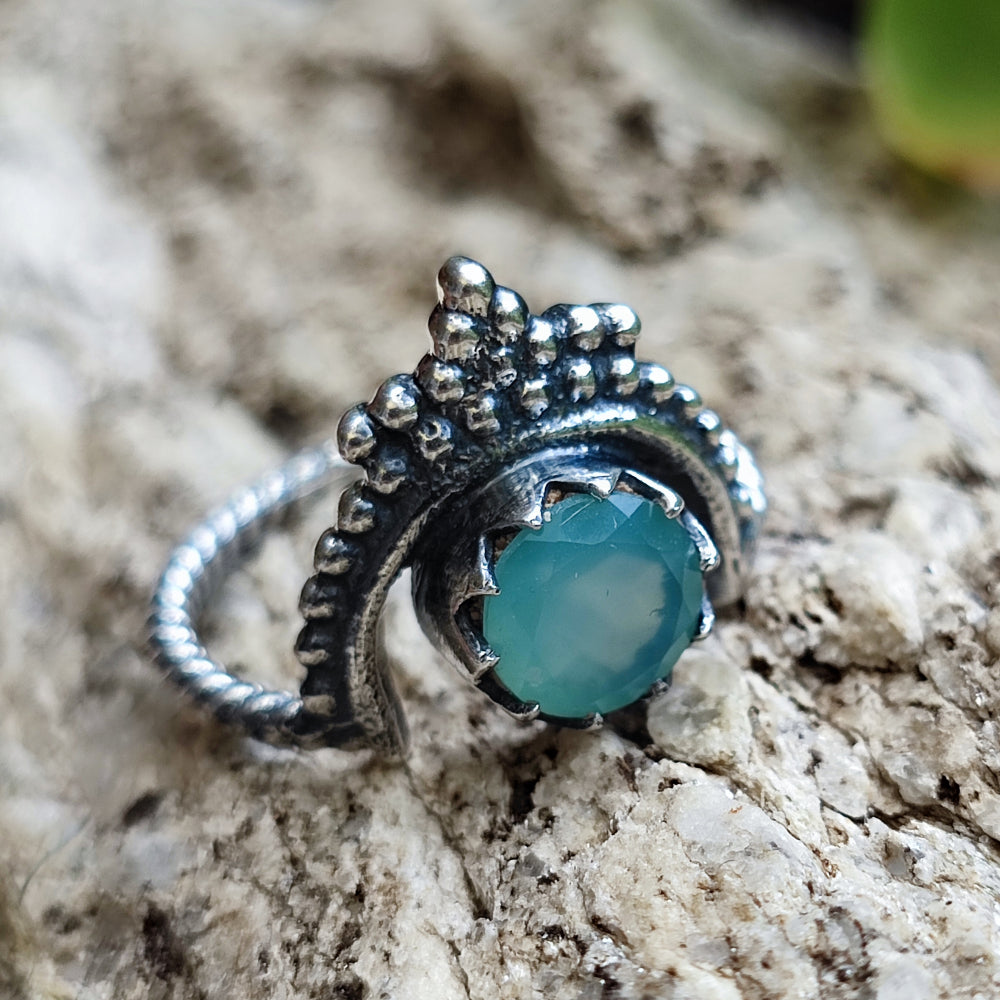 Anello con pietra in argento 925 - NIMI