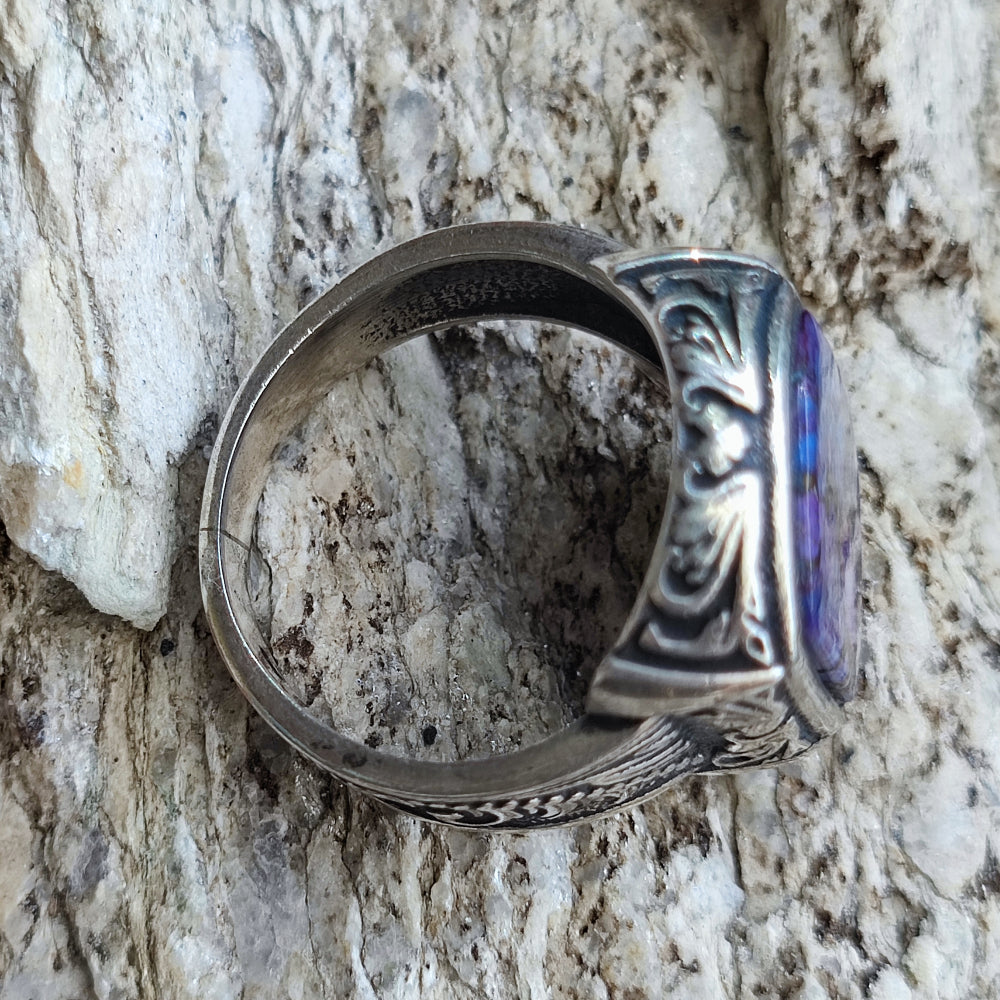 Anello etnico in argento 925 con pietra - PANAPAKAM