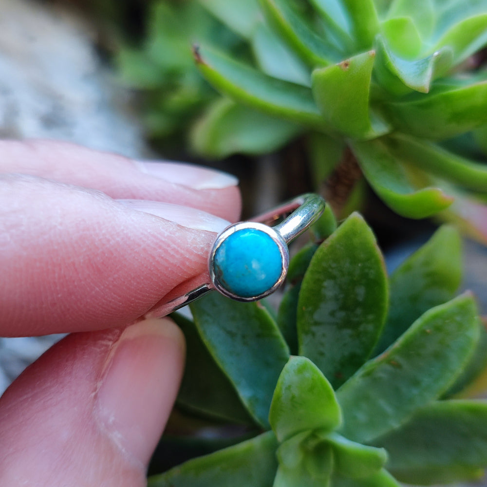 Anello etnico con pietra in argento 925 - PATHKAN
