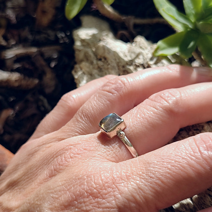 Anello con pietra in argento 925 - SAMON