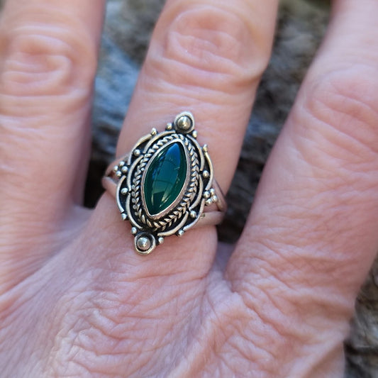 Anello con pietra in argento 925 - SEMARI