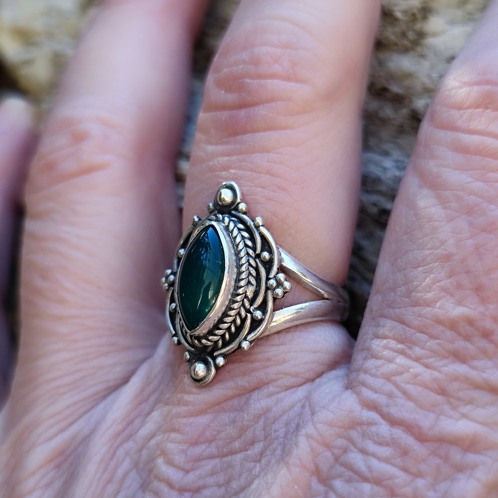 Anello con pietra in argento 925 - SEMARI