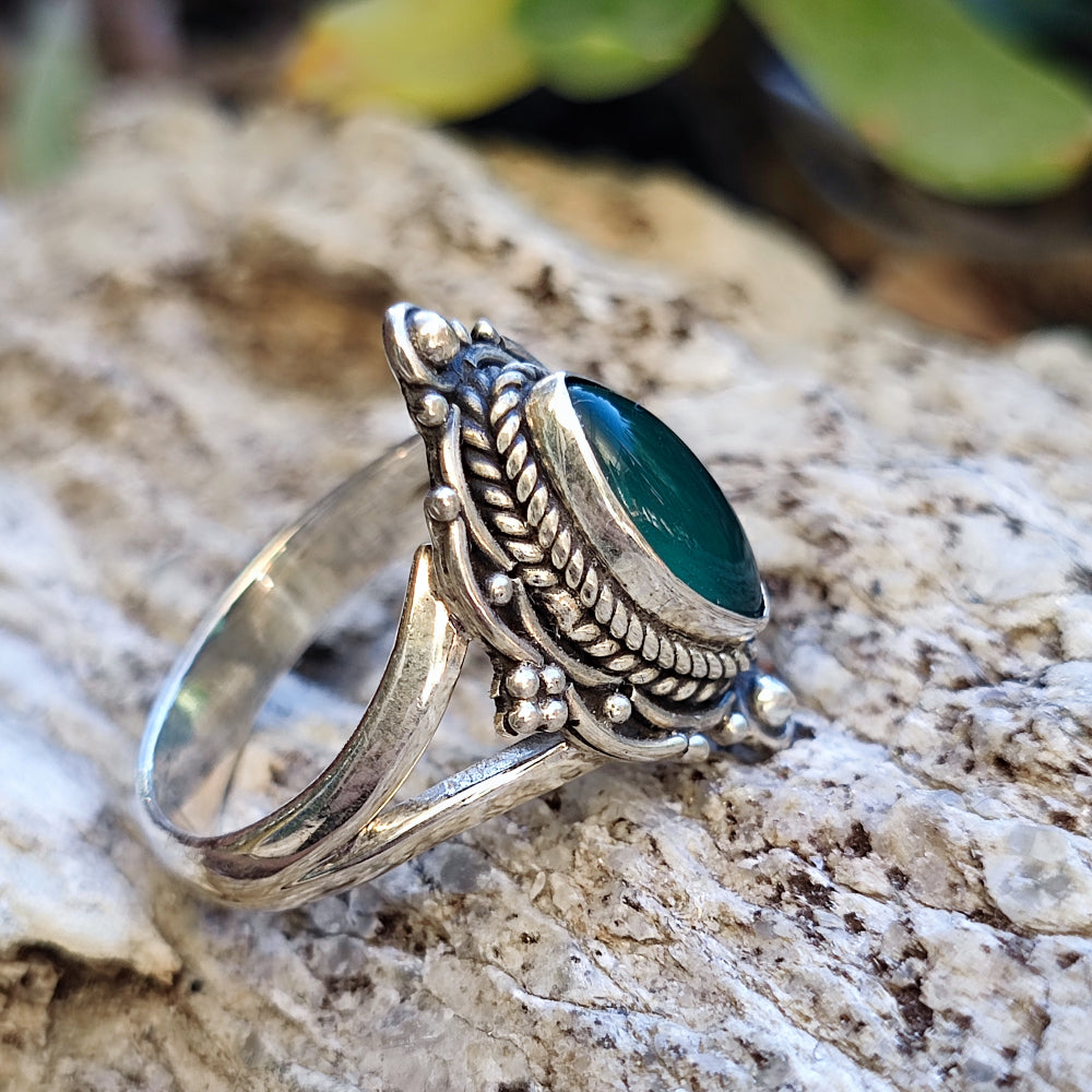 Anello con pietra in argento 925 - SEMARI