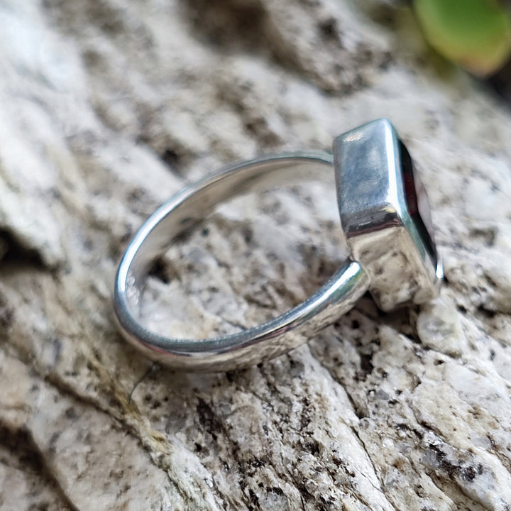 Anello con pietra in argento 925 - SIRONJ