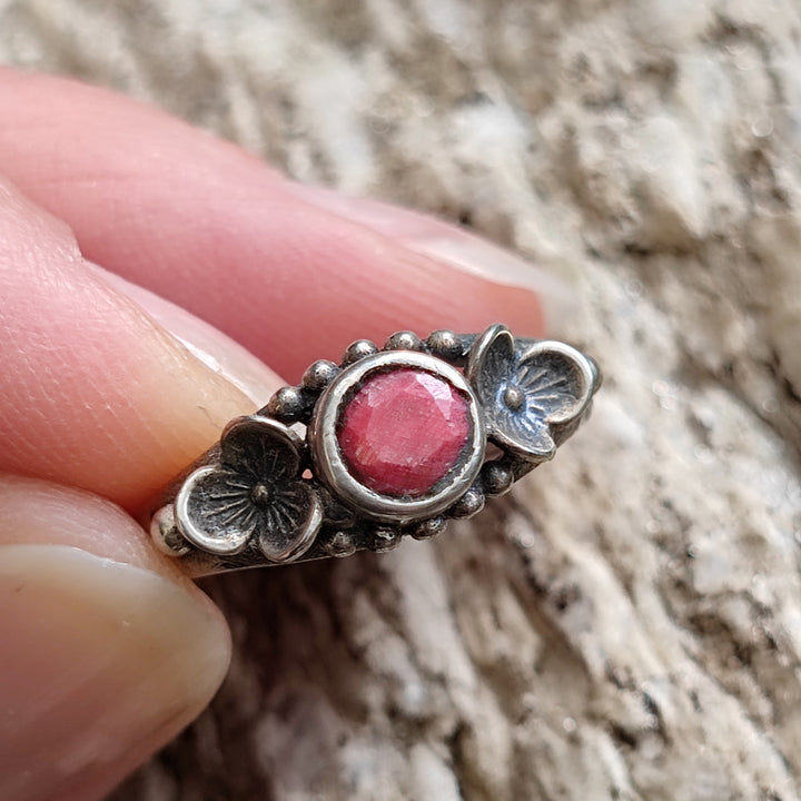 Anello etnico con pietra in argento 925 - THEHEN