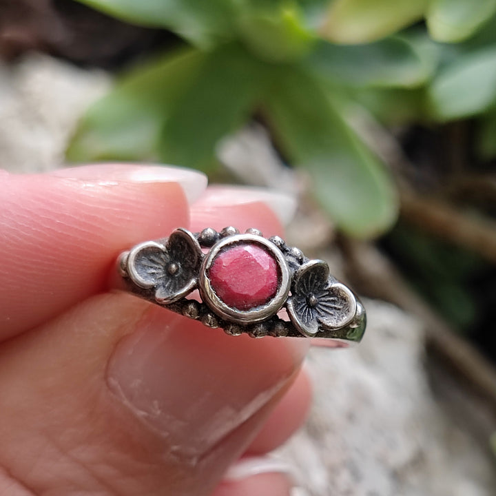 Anello etnico con pietra in argento 925 - THEHEN