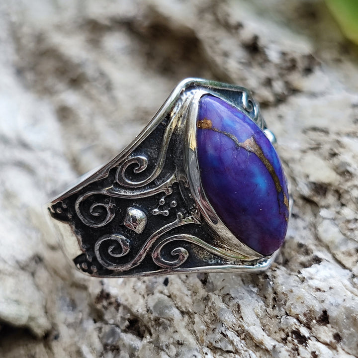 Anello con pietra in argento 925 - THIGRA