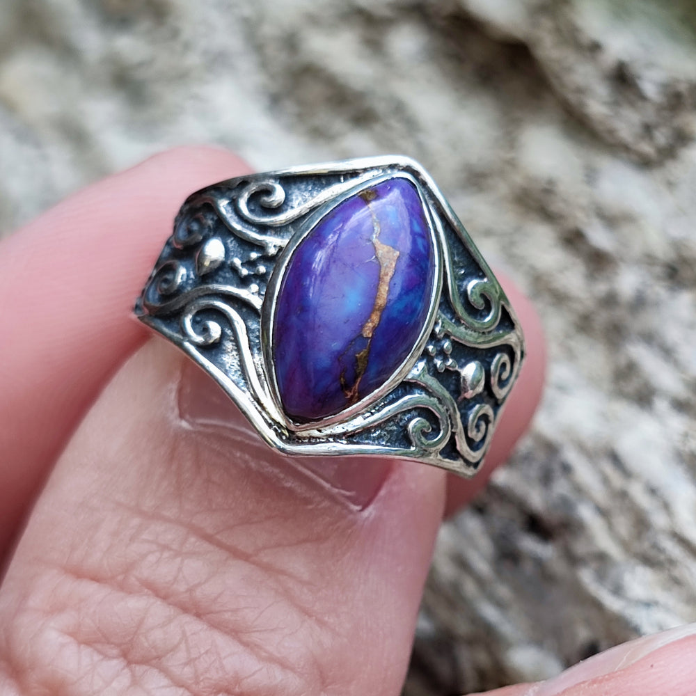 Anello con pietra in argento 925 - THIGRA