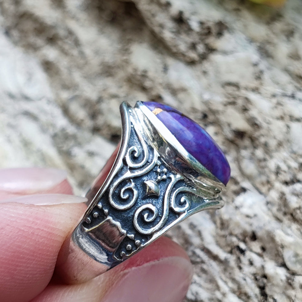 Anello con pietra in argento 925 - THIGRA