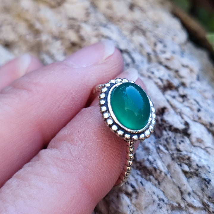 Anello con pietra in argento 925 - TUKUDI