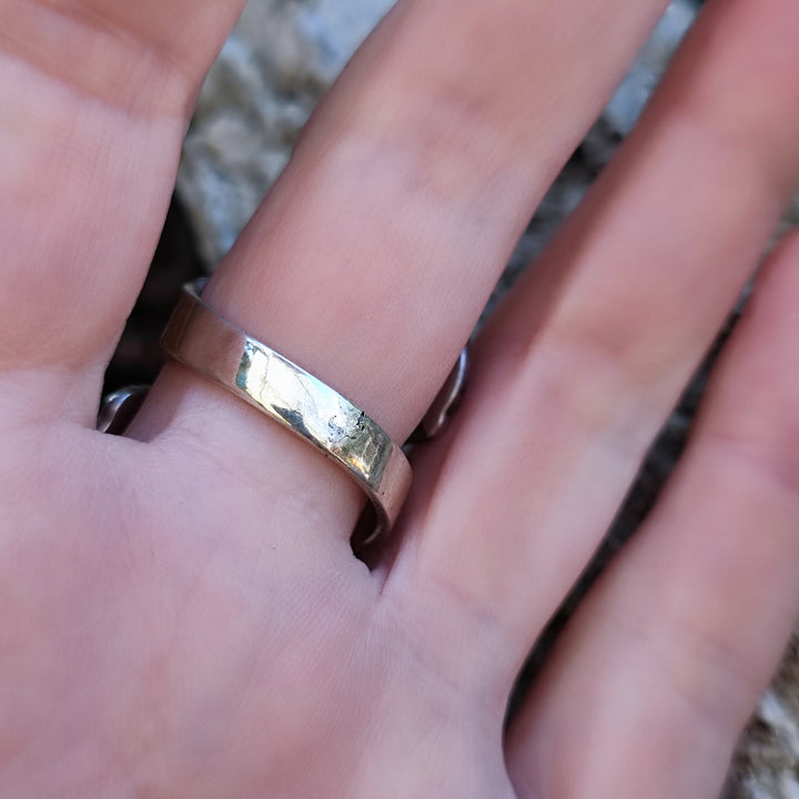 Anello etnico con pietra in argento 925 - YARCOUD