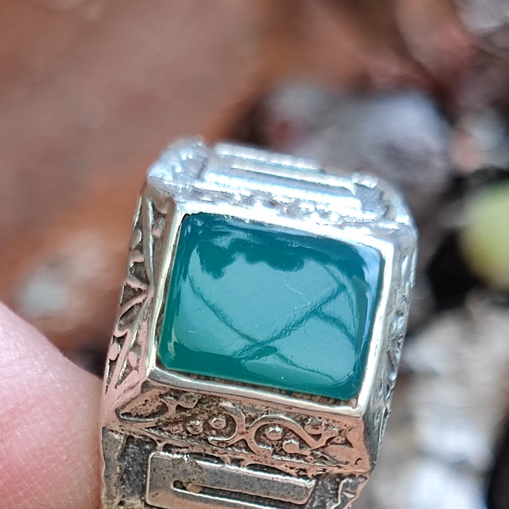 Anello con pietra in argento 925 - ZHARI