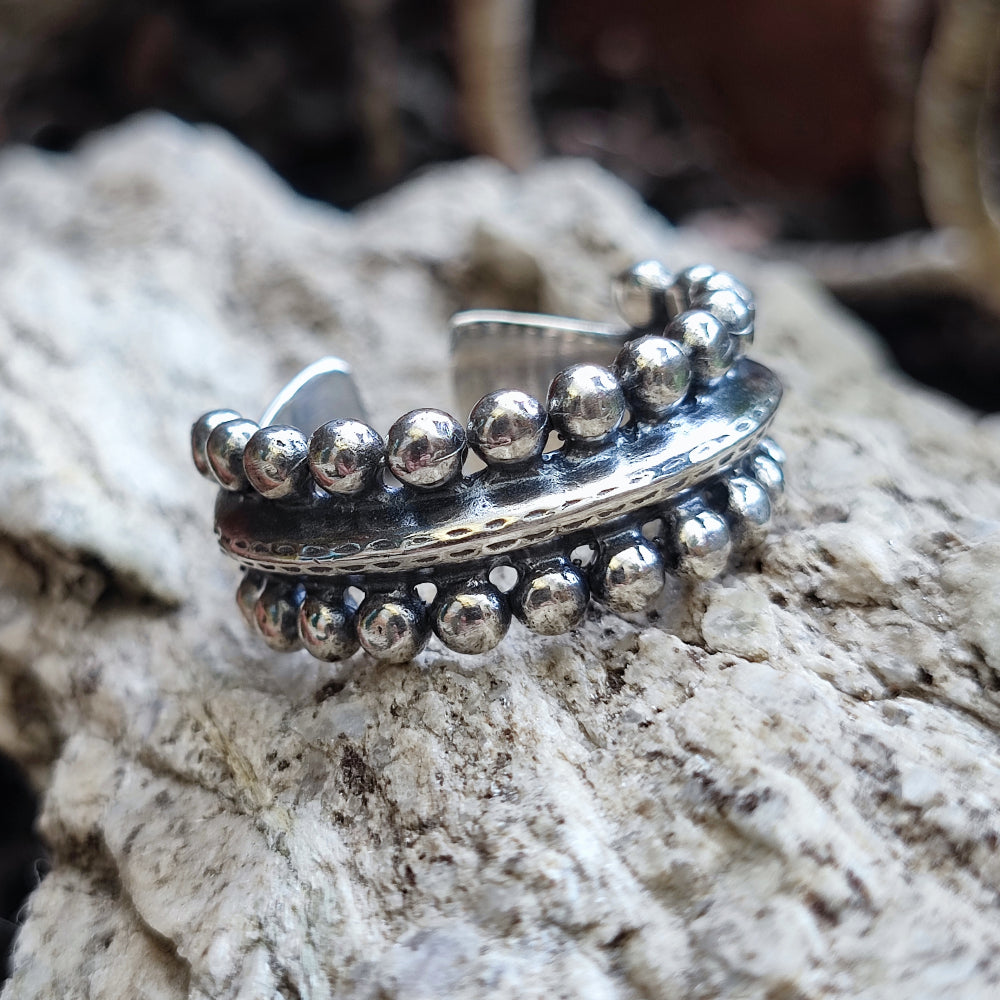 Anello etnico in argento 925 - POKARAN