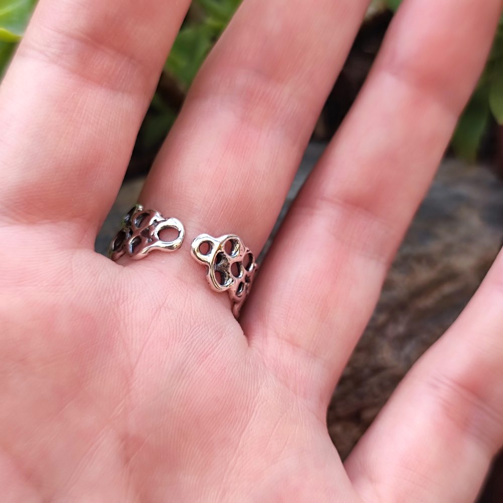 ANELLO artigianale a fascia in argento 925 - BETTY