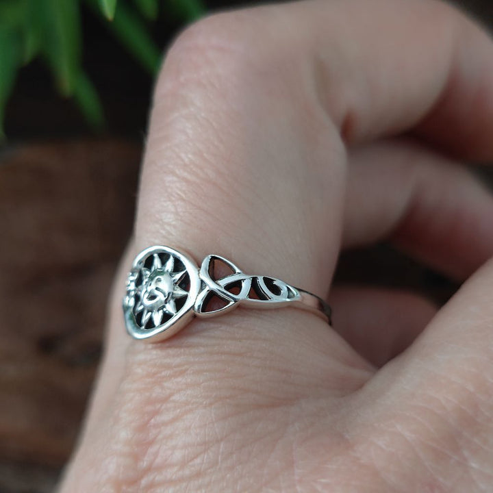 Anello in argento 925 con sole - KOPHAL