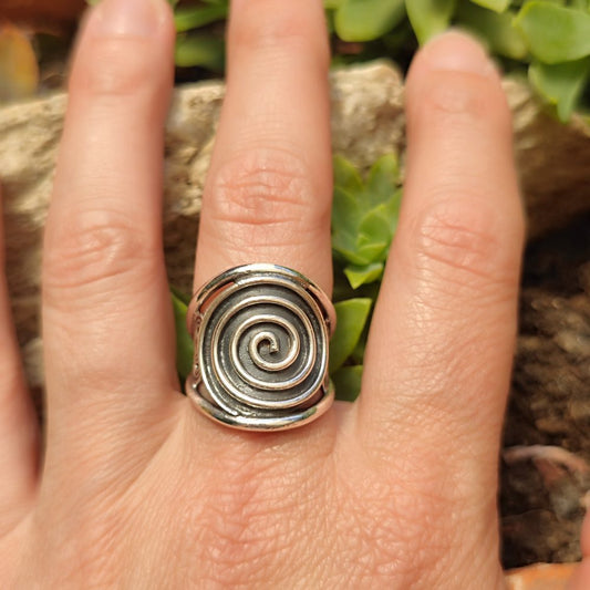 Anello in argento 925 con spirale - KOHIM