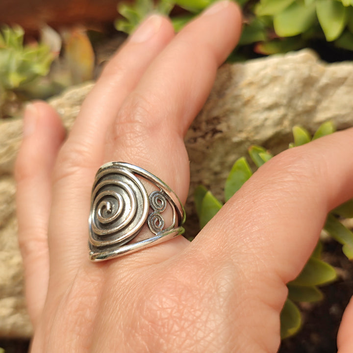 Anello in argento 925 con spirale - KOHIM