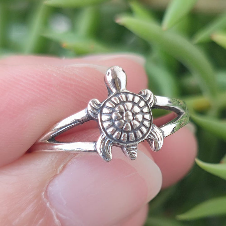 Anello in argento 925 con tartaruga - KACABO