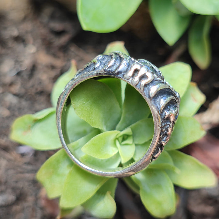 Anello in argento 925 con teschio - MAJAGAT