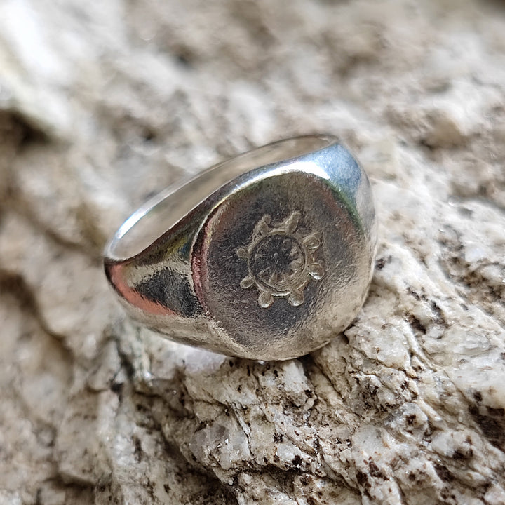 Anello da mignolo chevalier in argento 925 - TIMONE