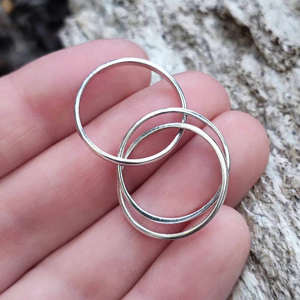 Anello a fascia in argento 925 - RAPADUR