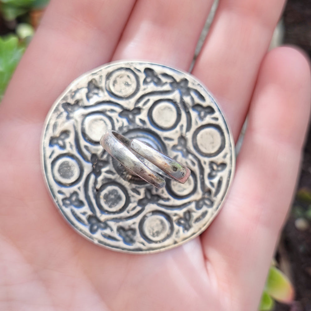 Anello in argento antico con Ganesh - MAJHGAWA