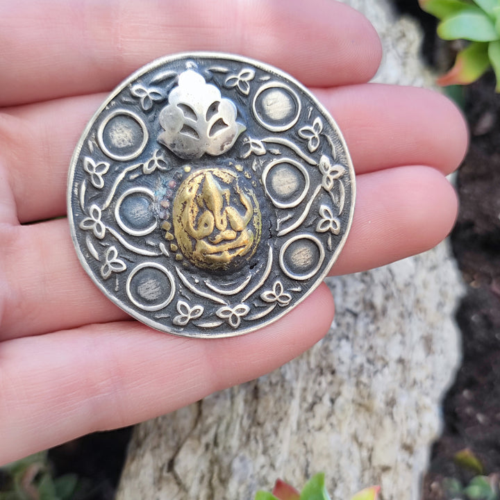 Anello in argento antico con Ganesh - MAJHGAWA
