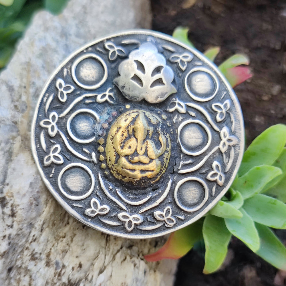 Anello in argento antico con Ganesh - MAJHGAWA