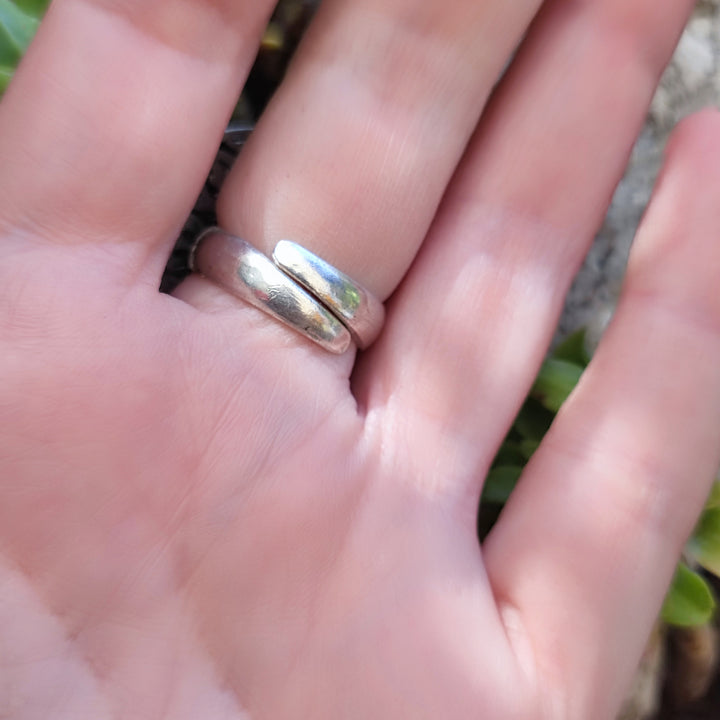 Anello in argento antico con pavoni - CHITAURAHA