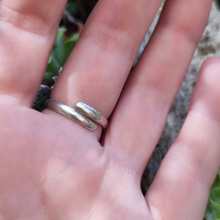 Anello in argento antico con pesce - PARAWA
