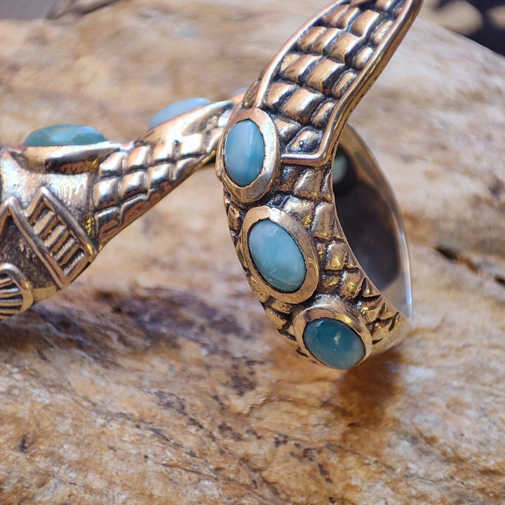 ANELLO Drago DRACO in argento 925 con pietra