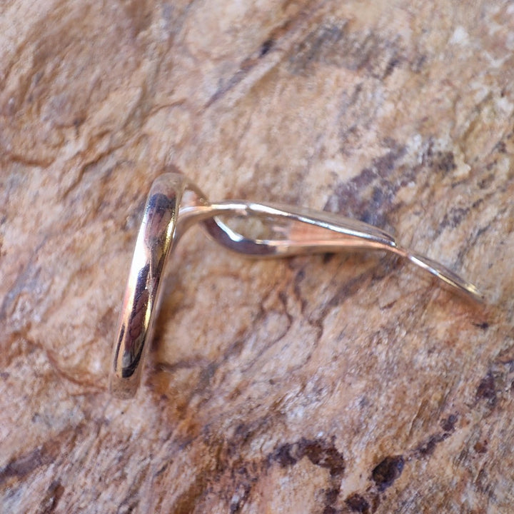 Anello in argento 925 EDERA - argento in foglia