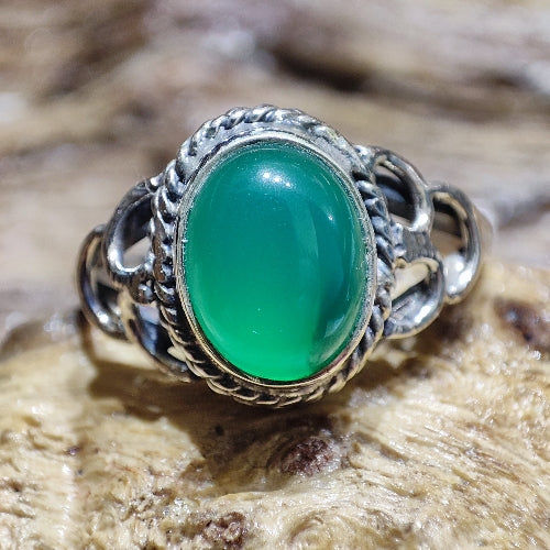 Anello con pietra in argento 925 - NARAN