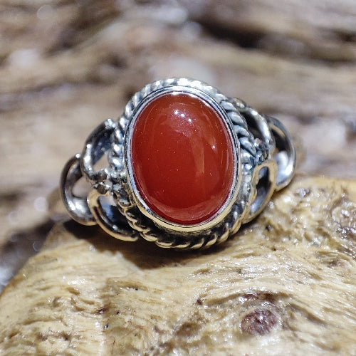 Anello con pietra in argento 925 - NARAN