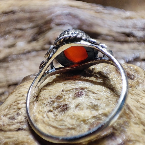 Anello con pietra in argento 925 - NARAN