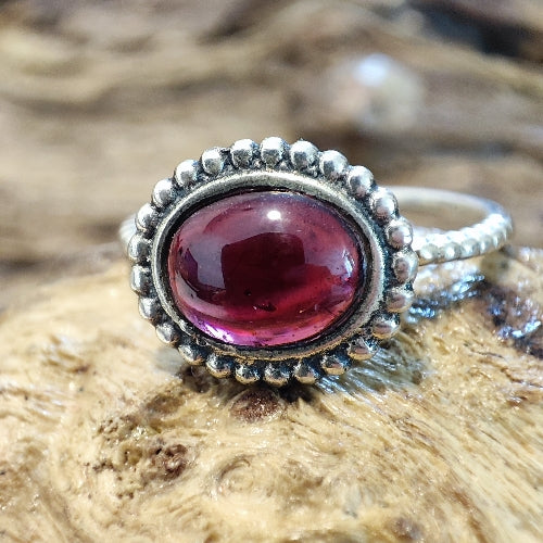 Ring with stone in 925 silver - TUKUDI