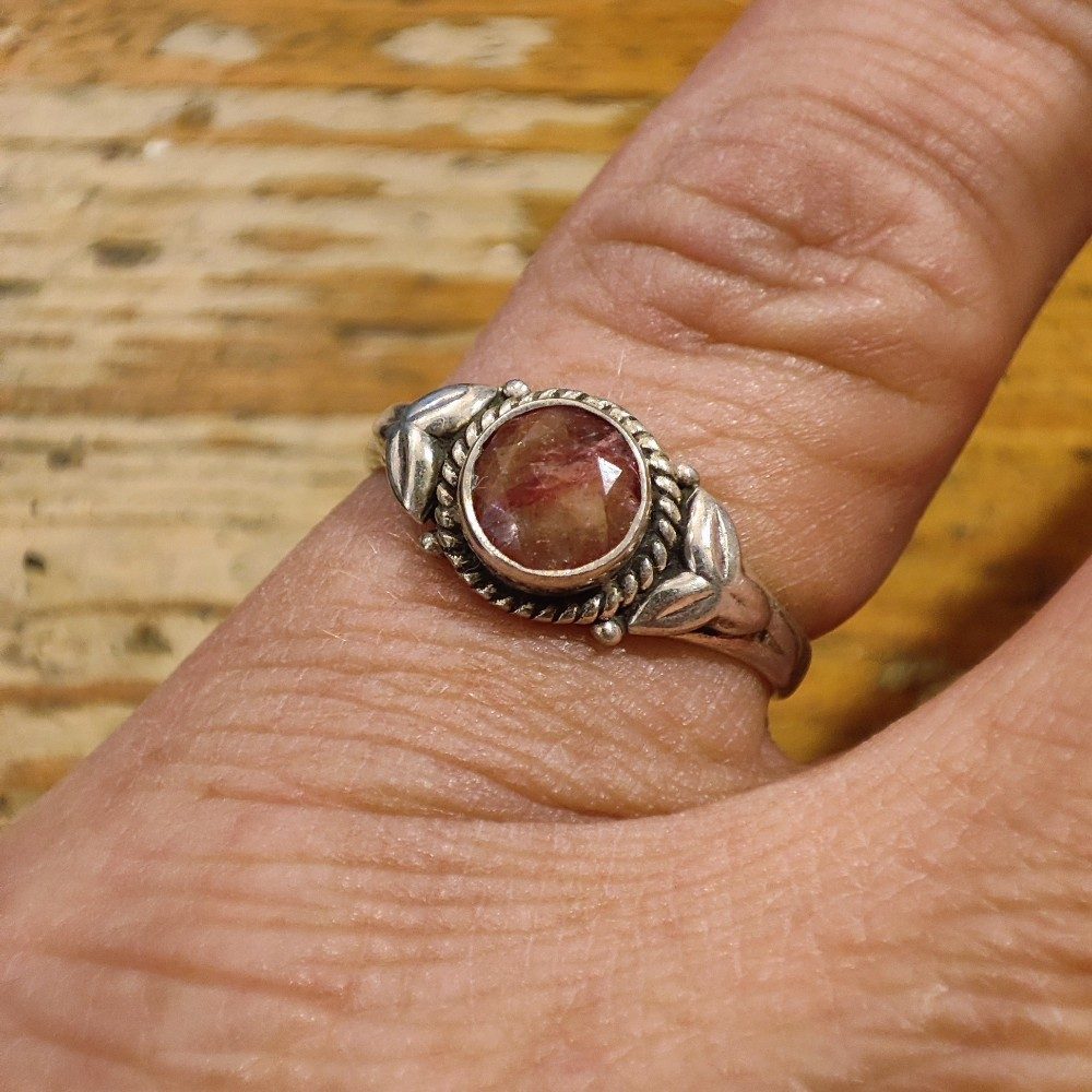 Anello ANANYA con pietra in argento 925 con corniola