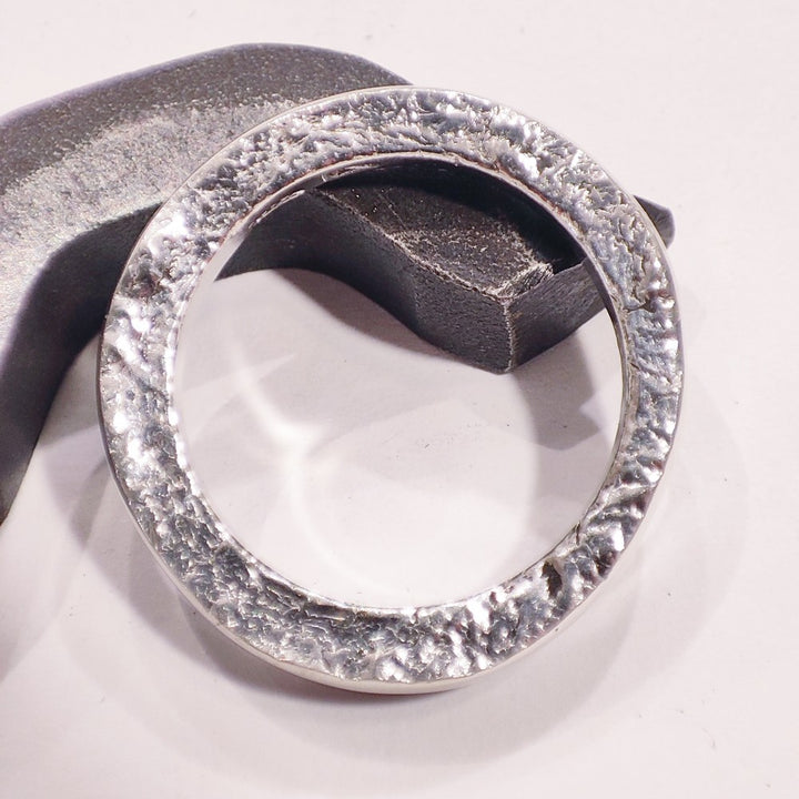 SOLOTE ring in silver for women or men size 20