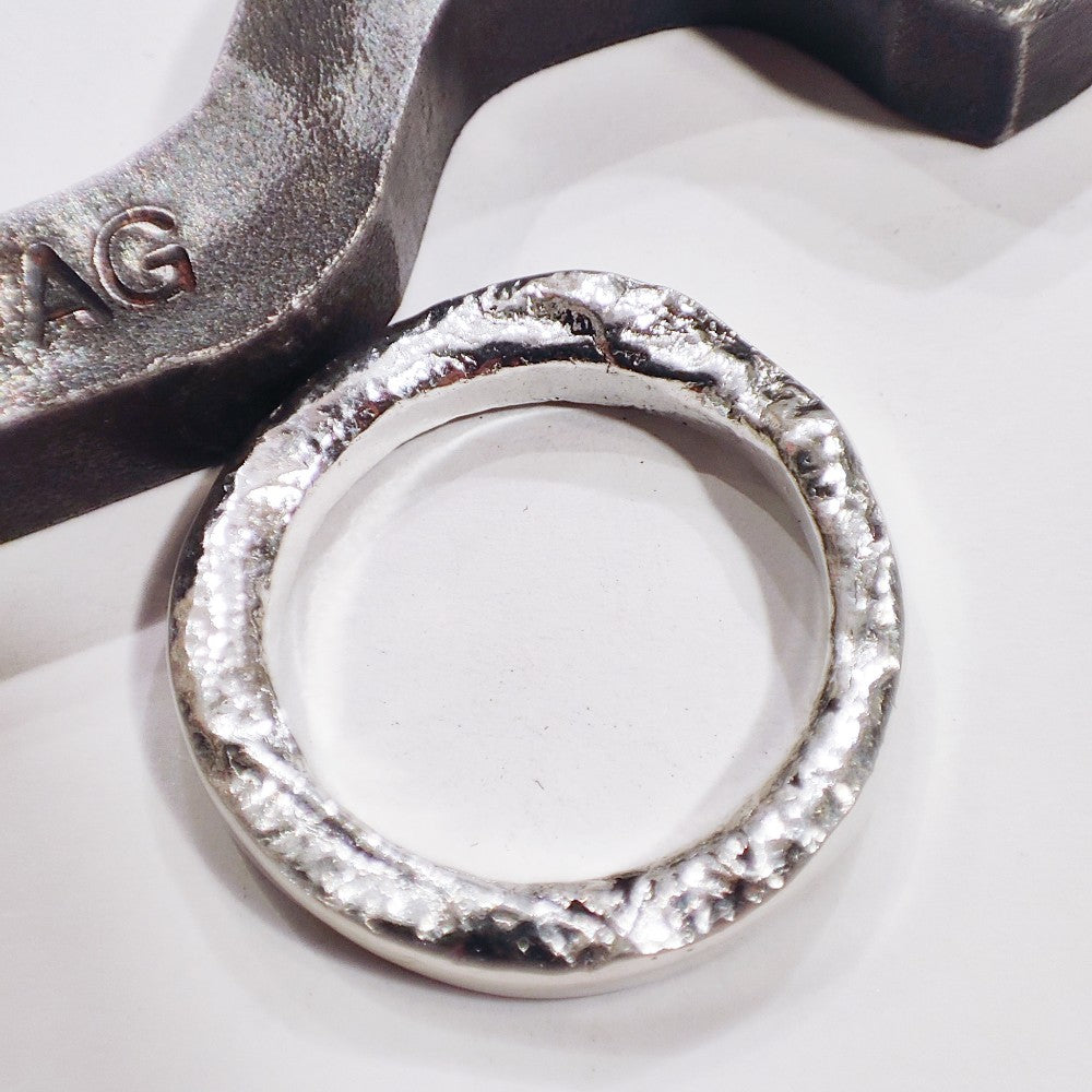 SOLOTE ring in silver for women or men size 20