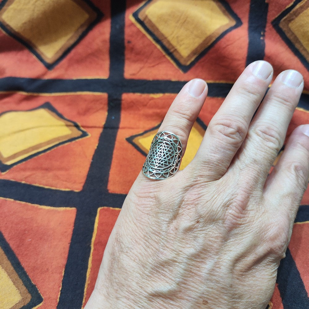 ANELLO artigianale in argento 925 - SHREE