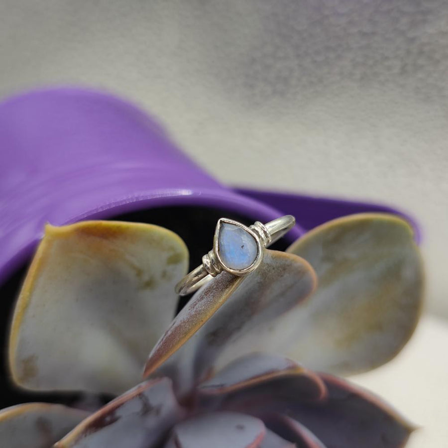 Anello artigianale in argento 925 con pietra - ISNAPUR