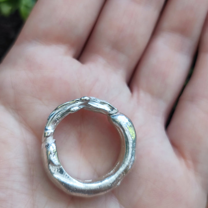 Anello artigianale in argento 925 con pietra - HANNOUJ